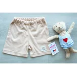 AMÁLKA Bavlněné kraťasy, oříškové, výšivka Velikost: 104-110