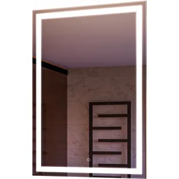 Zrcadlo ZRCADLO LED PODSVÍCENÉ 60x70 s DOTYKOVÝM SPÍNAČEM