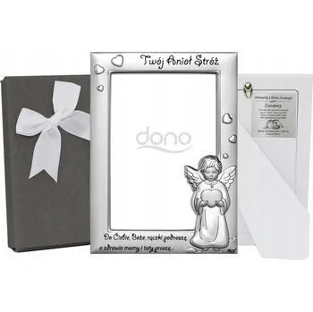 Obraz Stříbrný Rámeček Dárek Ke Křtinám Rámeček fotografii 10x15