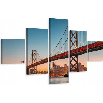 Obraz Vícedílný obraz MOST Město Perspektiva 3D 250x150
