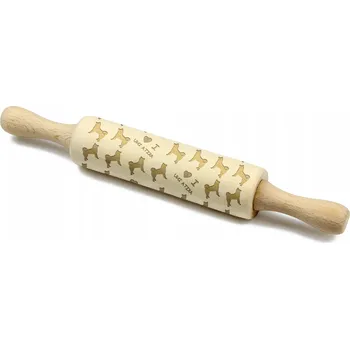 Váleček na těsto Akita, Akita Inu - malý váleček s motivem psa, váleček na těsto, vychytávka pro