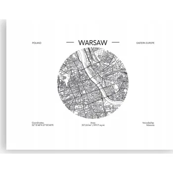 Obraz Obraz plakát do obýváku nebo ložnice 40x30 mapa foto plakáty na zeď bez rámu