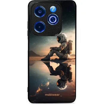 Pouzdro na mobilní telefon Lesklý kryt Mobiwear Glossy - Infinix Smart 8 - G003G Astronaut na samotce (Prémiové lesklé pouzdro, obal, kryt Mobiwear Glossy na mobil Infinix Smart 8 - G003G Astronaut na samotce, materiál Plast + TPU silikon - krytí po všech stranách, neošoupatelný)