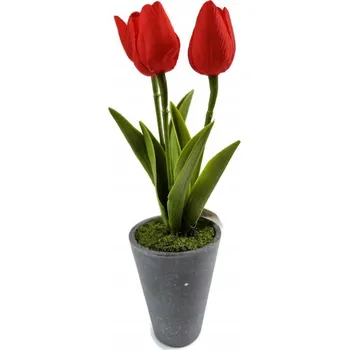 umělá květina Umělé tulipány v květináči, červené jako živé