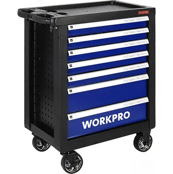 Pojízdný dílenský box WORKPRO se 7 zásuvkami - nosnost 300 kg