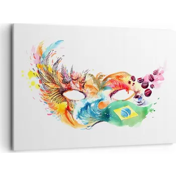 Obraz Velký obraz do obýváku 120x80 maska moderní fotoobraz na plátně obrazy