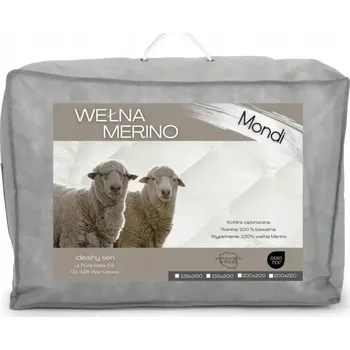 přikrývka SEN Vlněná Přikrývka z Merino vlny Celoroční 200x220 MONDI