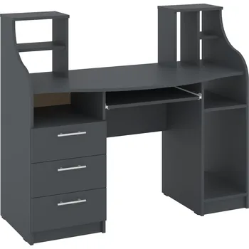 Psací stůl Max-i PC | Psací stůl RIKARD s nástavcem Zvolte barvu:: antracit