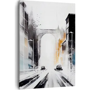 Obraz Obraz na plátně do obývacího pokoje ložnice 50x70 architektura obrazy na zeď