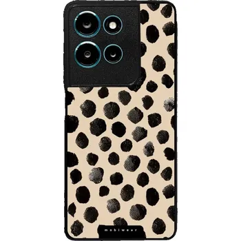 Pouzdro na mobilní telefon Lesklý kryt Mobiwear Glossy - Motorola Moto G75 5G - GA50G Černé puntíky (Prémiové lesklé pouzdro, obal, kryt Mobiwear Glossy na mobil Motorola Moto G75 5G - GA50G Černé puntíky, materiál Plast + TPU silikon - krytí po všech stranách, neošoupatelný potisk