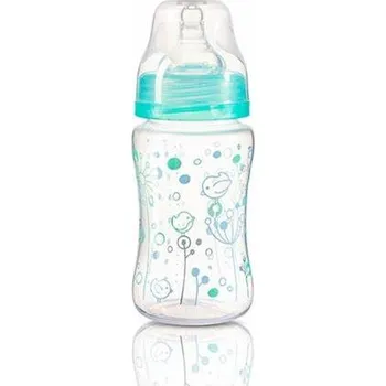 Kojenecká láhev BO Antikoliková láhev s širokým hrdlem 240 ml