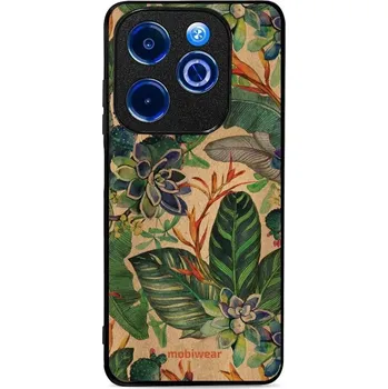 Pouzdro na mobilní telefon Lesklý kryt Mobiwear Glossy - Infinix Smart 8 - G036G - Sukulenty (Prémiové lesklé pouzdro, obal, kryt Mobiwear Glossy na mobil Infinix Smart 8 - G036G - Sukulenty, materiál Plast + TPU silikon - krytí po všech stranách, neošoupatelný potisk, tenké)