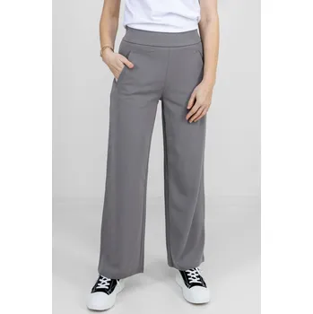 Dámské kalhoty Jacqueline de Yong JDY dámské kalhoty se širokými nohavicemi Louisville šedé Velikost: M/32