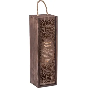 Obraz Truhla na alkohol – poděkování pro rodiče Bartu hnědá