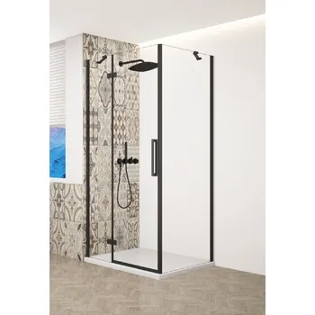 GELCO TRINITY BLACK obdélníkový kout 1100x1000mm levý, čiré sklo, GT5610-11CL-B