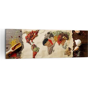 Obraz Velký obraz do obýváku 160x50 gastronomie moderní na plátně obrazy