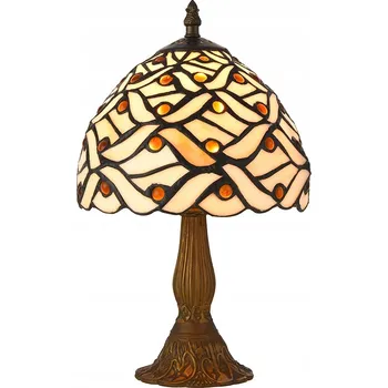 Lampička Tiffany noční lampa 18*32 dárek 18 1xE14 40W béžová