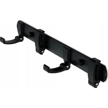 Věšák SKLÁDACÍ VĚŠÁK NA OBLEČENÍ DO PŘEDSÍNĚ NA ZEĎ, ČERNÝ LOFT