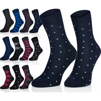 Pánské ponožky 5x PÁNSKÉ PONOŽKY ELEGANTNÍ INTENSO 41-43 BAVLNA