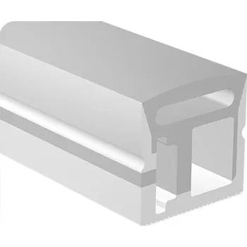 LED osvětlení Silikonová boční trubice B2020 BÍLÁ Flex LED hadice Silikon pro COB pásky 10mm