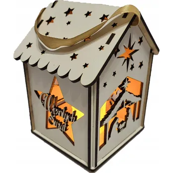 Obraz VÁNOČNÍ ADVENTNÍ DOMEK PRO RORATY OSVĚTLENÍ RORATY LATERNA