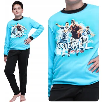 Dámské pyžamo TEPLÉ PYŽAMO Z TEPLÉ BAVLNA NA ZIMU, BAREVNÉ, DLOUHÝ RUKÁV, VOLNÉ A POHODLNÉ, VELIKOST 128