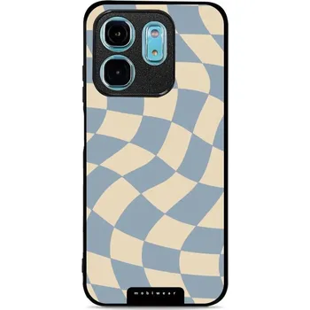 Pouzdro na mobilní telefon Lesklý kryt Mobiwear Glossy - Infinix HOT 50i - GA59G Modrá a béžová šachovnice (Prémiové lesklé pouzdro, obal, kryt Mobiwear Glossy na mobil Infinix HOT 50i - GA59G Modrá a béžová šachovnice, materiál Plast + TPU silikon - krytí po všech stranách,)