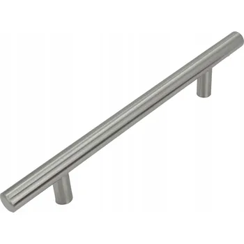 Nábytkové kování Nábytková úchytka Reling 128 mm stříbrná Kovová úchytka na skříňky