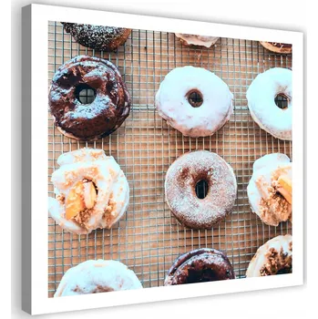 Obraz OBRAZ NA PLÁTNĚ Sladké donáty Koblihy 30x30