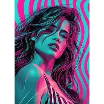 Plakát Plakát Neonový Pohled bez rámu 13 x 18 cm