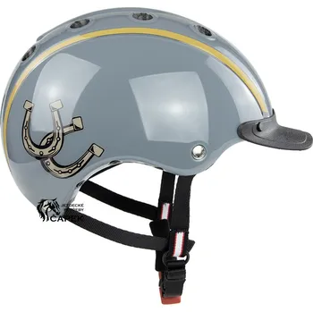 Přilba Casco -NORI: HAPPINNES HORSE- - Šedá - XS (50-52cm)