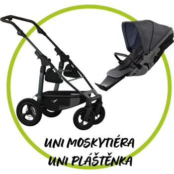 Kočárek TFK - Trends for Kids Akční set TFK Mono 4 frame - air wheel + Sportovní sezení Premium + Pláštěnka + Moskytiéra
