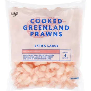 Maso a ryba Marks & Spencer Extra velké loupané grónské krevety