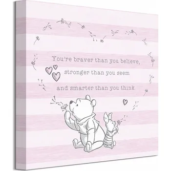 Obraz Plakát Filmový, Pohádkový, medvídek Pú 40 x 40 cm