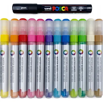 Akrylový popisovač, dekorativní, na keramiku, dřevo, karton, papír, pro renovace, na sklo, vícebarevný MTN 13 ks