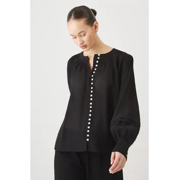 Dámská halenka Halenka Medicine dámská, černá barva, hladká RS25.BDD303 99X, vel. S