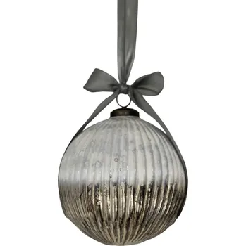 Vánoční dekorace VÁNOČNÍ KOULE SKLENĚNÁ VELKÁ VÁNOČNÍ OZDOBA