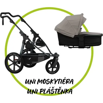 Kočárek TFK - Trends for Kids Akční set TFK Sport Pro podvozek 2025 + Hluboká korba kombi + Pláštěnka + Moskytiéra