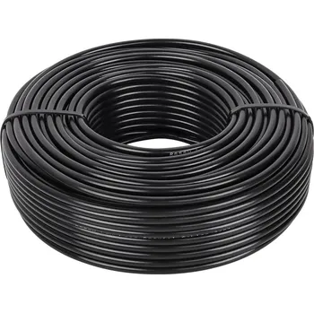 Anténní kabel Koaxiální kabel RG58A-U CU, 50 ohm, 5mm, 100m černý - LICNA