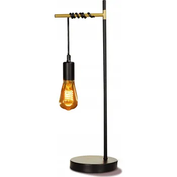 Lampička Stolní lampička Retro, unikátní industriální styl, patice E27, černá Aigostar