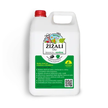 Hnojivo Mesiho žížalí čaj s kopřivou a biouhlíkem 5 litrů