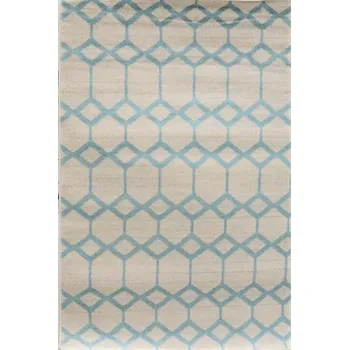 Koberec Kusový koberec DUTCH LEVEL A167A Cream/Blue Rozměr: 120x170 cm