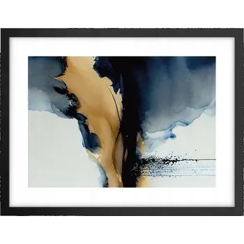 Obraz Obraz plakát v černém rámu do obýváku 40x30 abstrakce foto na zeď