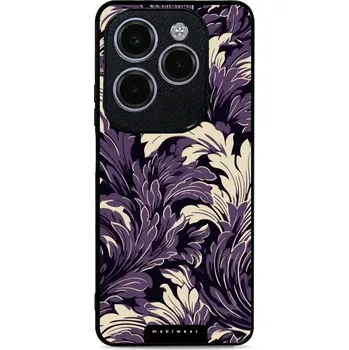 Pouzdro na mobilní telefon Lesklý kryt Mobiwear Glossy - Infinix HOT 40 Pro - GA46G Fialové rostliny (Prémiové lesklé pouzdro, obal, kryt Mobiwear Glossy na mobil Infinix HOT 40 Pro - GA46G Fialové rostliny, materiál Plast + TPU silikon - krytí po všech stranách, neošoupatelný)