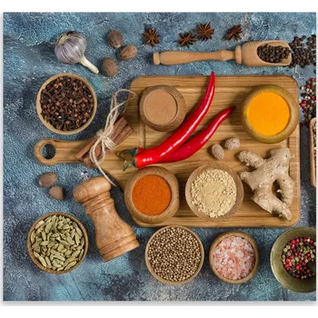 Obraz Skleněná Ochranná Deska a Krájecí Prkénko | Indukce, Sporák ds-0191