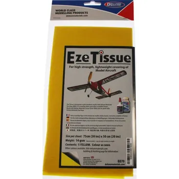 Eze Tissue potahovací papír 14g/m2 75x50cm žlutý (5ks)