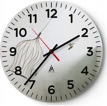 Hodiny Kuchyňské nástěnné hodiny 30x30 Abstrakce Moderní skleněné hodiny Tiché