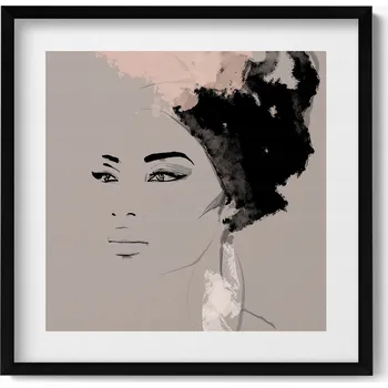 Obraz Dekorativní nástěnný obraz do pokoje Abstraktní portrét ženy 50x50 cm