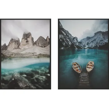 Obraz OBRAZY V RÁMU 33x43 cm Diptych Sada 2 obrazů Kaktusy Carpe Diem P980