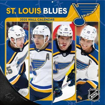Kalendář JF Turner Kalendář St. Louis Blues NHL 2025 Wall Calendar